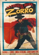 Zorro&#039;s Black Whip - Italian Movie Poster (xs thumbnail)