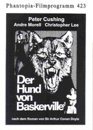 The Hound of the Baskervilles - German poster (xs thumbnail)
