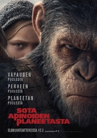 War for the Planet of the Apes - Finnish Movie Poster (xs thumbnail)