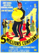 Cinq millions comptant - French Movie Poster (xs thumbnail)