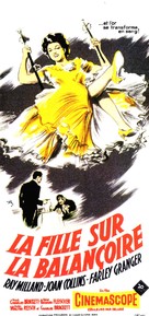 The Girl in the Red Velvet Swing - French Movie Poster (xs thumbnail)