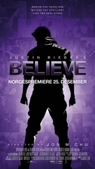 Justin Bieber&#039;s Believe - Norwegian Movie Poster (xs thumbnail)