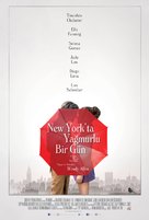 A Rainy Day in New York - Turkish Movie Poster (xs thumbnail)