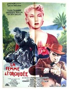 La femme &agrave; l&#039;orchid&eacute;e - French Movie Poster (xs thumbnail)