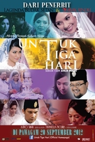 Untuk tiga hari - Malaysian Movie Poster (xs thumbnail)