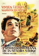 The Roman Spring of Mrs. Stone - Spanish Movie Poster (xs thumbnail)