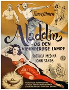 Aladdin and His Lamp - Danish Movie Poster (xs thumbnail)