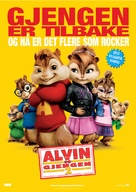Alvin and the Chipmunks: The Squeakquel - Norwegian Movie Poster (xs thumbnail)