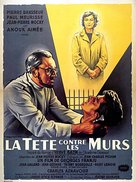 T&ecirc;te contre les murs, La - French Movie Poster (xs thumbnail)