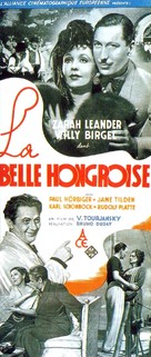 De vrouw met den blauwvos - French Movie Poster (xs thumbnail)