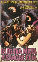 La bestia uccide a sangue freddo - Spanish VHS movie cover (xs thumbnail)