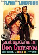 Adventures of Don Juan - Italian Movie Poster (xs thumbnail)