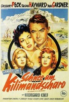 The Snows of Kilimanjaro - German Movie Poster (xs thumbnail)