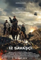 12 Strong - Turkish Movie Poster (xs thumbnail)