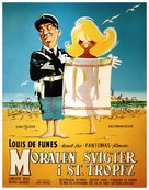 Le gendarme de St. Tropez - Danish Movie Poster (xs thumbnail)