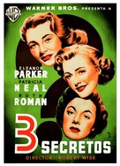 Three Secrets - Spanish Movie Poster (xs thumbnail)