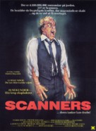 Scanners - Danish Movie Poster (xs thumbnail)