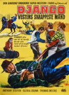 Pochi dollari per Django - Danish Movie Poster (xs thumbnail)