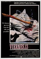 Friday the 13th - Spanish Movie Poster (xs thumbnail)