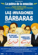 Invasions barbares, Les - Spanish Movie Poster (xs thumbnail)