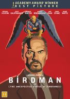 Birdman or (The Unexpected Virtue of Ignorance) - Danish DVD movie cover (xs thumbnail)