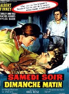 Saturday Night and Sunday Morning - French Movie Poster (xs thumbnail)