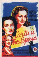A Letter to Three Wives - Spanish Movie Poster (xs thumbnail)