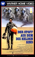 The Right Stuff - German VHS movie cover (xs thumbnail)