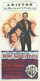 Adventures of Don Juan - Italian Movie Poster (xs thumbnail)