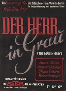 The Man in Grey - German Movie Poster (xs thumbnail)