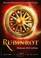 Rubinrot - German Movie Poster (xs thumbnail)