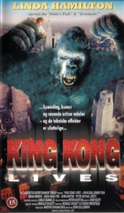 King Kong Lives - Danish VHS movie cover (xs thumbnail)