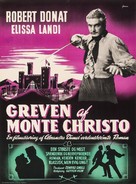 The Count of Monte Cristo - Danish Movie Poster (xs thumbnail)