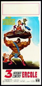 The Three Stooges Meet Hercules - Italian Movie Poster (xs thumbnail)