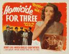 Homicide for Three - Movie Poster (xs thumbnail)
