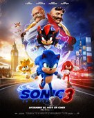 Sonic the Hedgehog 3 - Mexican Movie Poster (xs thumbnail)