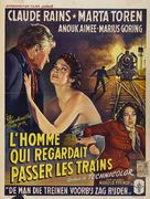 The Man Who Watched the Trains Go By - Belgian Movie Poster (xs thumbnail)