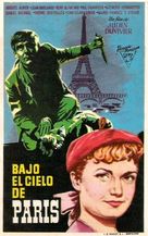 Sous le ciel de Paris - Spanish Movie Poster (xs thumbnail)