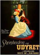 La belle et la b&ecirc;te - Danish Movie Poster (xs thumbnail)