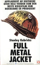 Full Metal Jacket - Norwegian VHS movie cover (xs thumbnail)
