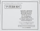 Interiors - Movie Poster (xs thumbnail)