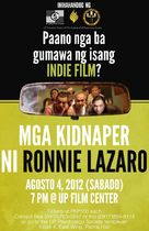 Mga kidnaper ni Ronnie Lazaro - Philippine Movie Poster (xs thumbnail)