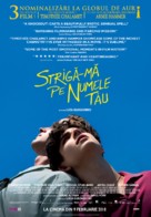 Call Me by Your Name - Romanian Movie Poster (xs thumbnail)