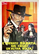 &Egrave; tornato Sabata... hai chiuso un&#039;altra volta - Italian Movie Poster (xs thumbnail)