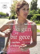 Deux jours, une nuit - Turkish Movie Poster (xs thumbnail)