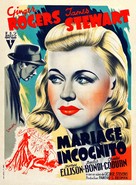 Vivacious Lady - French Movie Poster (xs thumbnail)