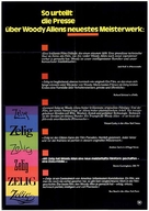 Zelig - German Movie Poster (xs thumbnail)