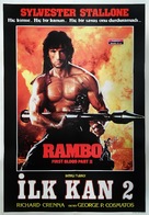 Rambo: First Blood Part II - Turkish Movie Poster (xs thumbnail)