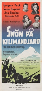 The Snows of Kilimanjaro - Swedish Movie Poster (xs thumbnail)