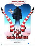 La fille du garde-barri&egrave;re - French Movie Poster (xs thumbnail)